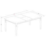 East West Furniture DODA9-MAH-32 9 Piece Dining Table Set Contains a Rectangle Kitchen Table with Butterfly Leaf and 8 Padded Chairs, 42x78 Inch, Mahogany East West Furniture