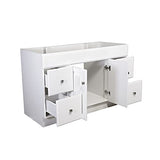 Design House Wyndham 48 Inch Bathroom Vanity, Ready to Assemble, Solid Wood, White, 597278 Design House