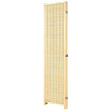 Giantex Bamboo Room Divider, 6 Ft Tall Freestanding Folding Privacy Screen, Wooden Room Separators Divider Wall, Portable Partition Boho 4 Panel Room Dividers for Home Office Bedroom Apartment Studio Giantex