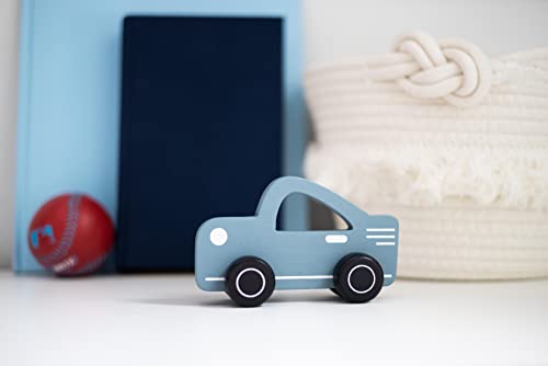 Pearhead Wooden Toy Car, First Easter Gifts, Easter Basket Stuffers Toddler Boys and Girls, Push and Pull Baby and Toddler Toy, Gender-Neutral Push Toy, Baby Girl or Baby Boy Nursery Accessory Pearhead