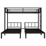 Bellemave Twin Over Twin Over Twin Triple Bunk Bed for Kids, Three Bed Bunk Beds for Kids with Guardrails, Ladder & Storage Three Bed Bunk Bed Converts to 3 Separate Twin Beds No Box Spring Needed Bellemave