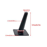 Generic Set of 4 Metal Oblique Tapered Matte Black Furniture Legs,DIY Replacement Sofa Couch Chair Legs,Coffee Table Legs,TV/Bathroom Cabinet Legs,10-72cm,with Screws (25cm/9.8in) (Black 17cm/6.7in) WoodArtSupply