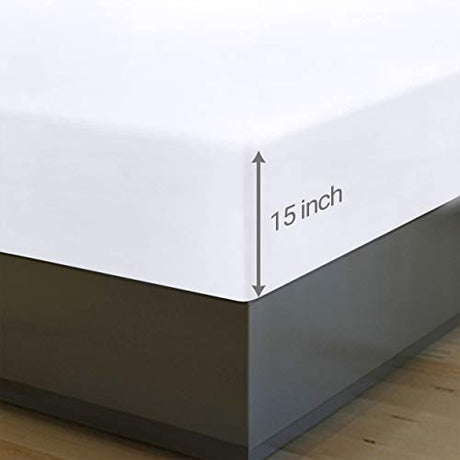 Utopia Bedding Twin Fitted Sheets - Bulk Pack of 6 Bottom Sheets - Soft Brushed Microfiber - Deep Pockets - Shrinkage & Fade Resistant - Easy Care (White) Utopia Bedding