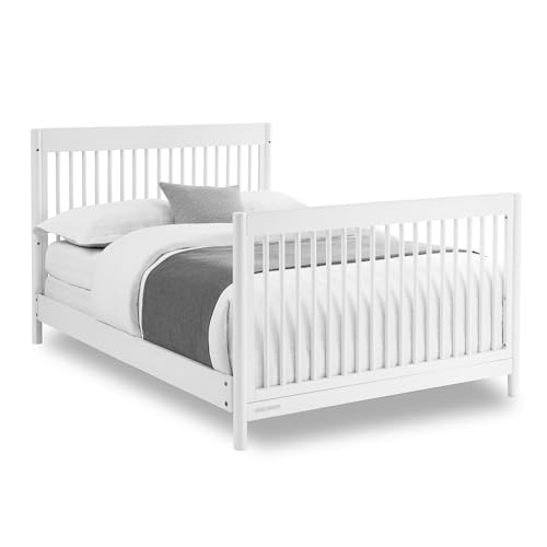 Delta Children Brooks 6-in-1 Convertible Crib - Greenguard Gold Certified, Bianca White Delta Children