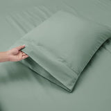 Hearth & Harbor Extra Deep Pocket Sheet Sets, Luxury Soft 6 Piece Bed Sheet Set Fits Mattress 18-24 Inches - Queen, Sage Green New Hearth & Harbor