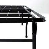 ZINUS Heavy Duty 18 Inch Metal Platform Bed Frame - Sturdy Mattress Foundation with Underbed Storage, King, Black Zinus