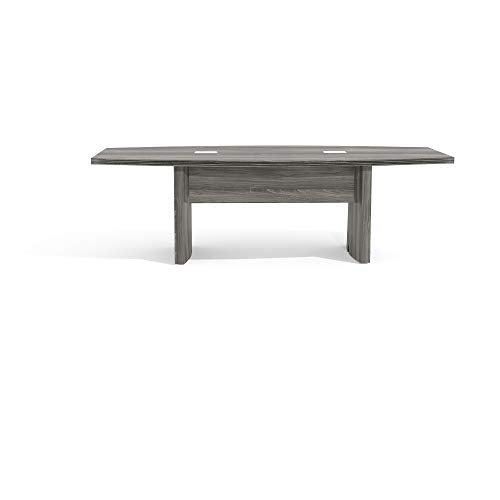Mayline ACTB8LGS Aberdeen Conference Table, 8', Gray Steel Laminate Safco