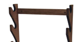 Evans Sports Four-Gun Unassembled Wall Mount Wooden Gun Display Rack with Tray for Accessories Evans Sports