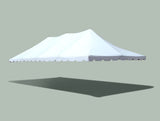Party Tents Direct 20' x 40' Replacement Weekender Pole Tent Top | 14oz Translucent Vinyl | White | Indoor/Outdoor | for Parties Weddings and Events | Commercial and Residential Use (TOP ONLY) Party Tents Direct