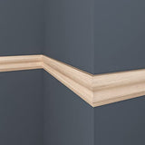 OML44-4FTWHW Unfinished White Hardwood Chair Rail Moulding ORNAMENTAL