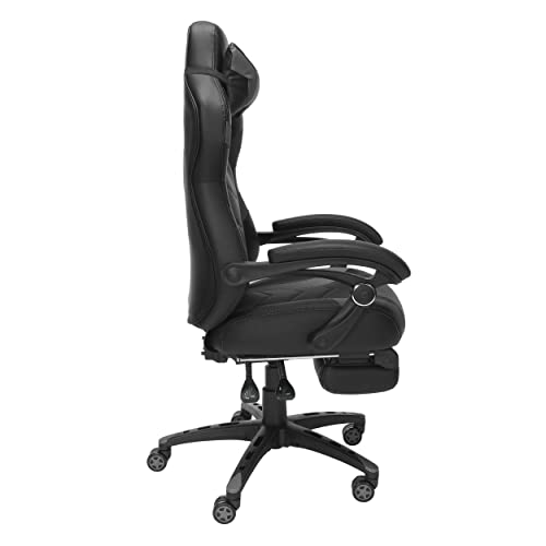 RESPAWN 110 Pro Gaming Chair - Gaming Chair with Footrest, Reclining Gaming Chair, Video Gaming Computer Desk Chair, Adjustable Desk Chair, Gaming Chairs For Adults With Headrest Pillow - Grey RESPAWN