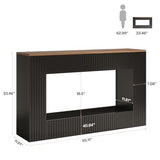 Tribesigns Modern Console Table, 55-Inch Wood Entryway Table with Storage, Narrow Long Sofa Table Behind Couch Table for Living Room, Foyer, Hallway, Black Tribesigns