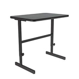 Correll 24"x36" Adjustable Height (34"-42") Standing Desk, Work Station, Montana Granite HP Laminate, Steel Frame, Made in The USA (CST2436-55) CORRELL, INC.