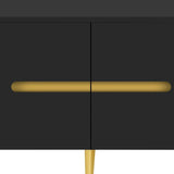 JIJIWANG 78.7''Minimalist TV Stand for TVs up to 85 Inches, Modern Entertainment Center Media Console with 4 Spacious Cabinets for Living Room,Up to 80-89",Black JIJIWANG