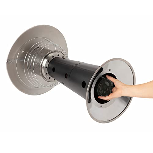 Cuisinart COH-500 Portable Tabletop Patio, 11,000 BTU Outdoor Propane Heater with Safety Tilt Switch and Burner Screen Guard, 100 sq. Foot Heat Range, Black Cuisinart