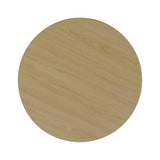 HomePop Modern Fabric Storage Ottoman with Wood Grain Laminate Top -White Cream Boucle with Gray Yarn HomePop