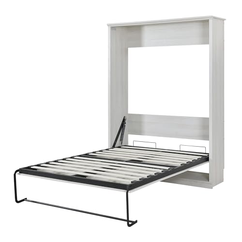 Harper & Bright Designs Queen Size Murphy Bed Frame, Wood Wall Bed Cabinet Bed Queen, Foldable Platform Bed for Guest-Room, Home, Office, No Box Spring Needed, Rustic White Harper & Bright Designs