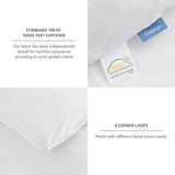 CozyLux White King Size Comforter Set, 3 Pieces Solid Breathable Quilted Style Bedding Sets, Luxury Fluffy Soft Bed Set with Down Alternative Comforter for All Season (1 Comforter & 2 Pillowcases) CozyLux