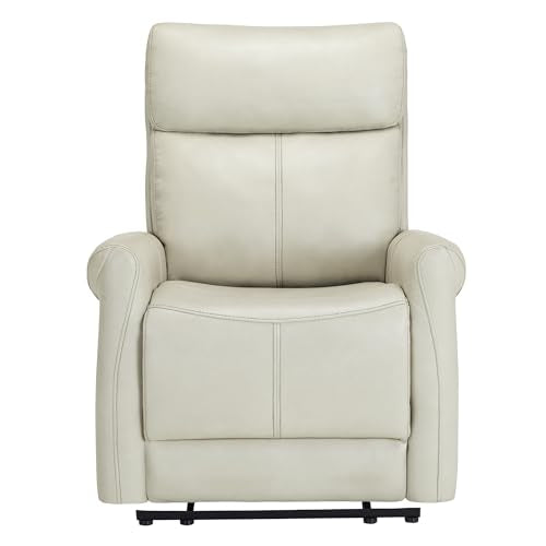 KISLOT Leather Recliner Chair for Adults Wall Hugger RV Recliner with USB Charging Ports Electric Power Reclining Sofa for Living Room Home Theater Seating Bedroom