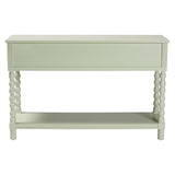 Bali & pari Karnia Console Table with Spindle Legs - 2-Drawer Accent Table with Turned Detailing and Open Shelf Storage for Living Room, Hallway, or Bedroom bali & pari
