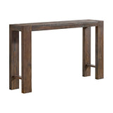 Alaterre Furniture Classic Solid Wood Console Table - 56 Inch Modern Farmhouse Entryway Table - Easy Assembly Living Room Furniture for Behind The Couch, Entryway, or Hallway (Brown) Alaterre Furniture