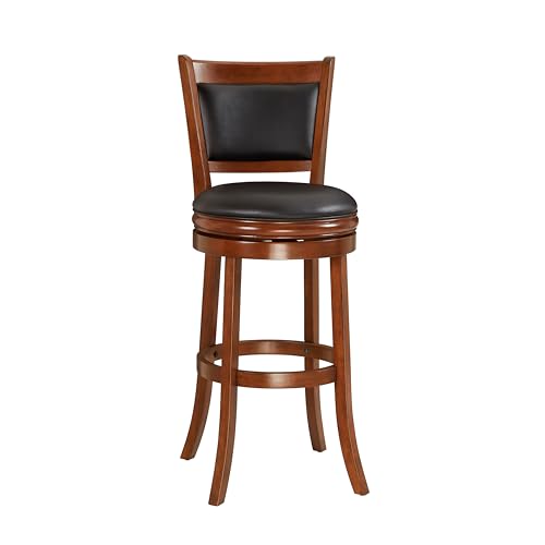 Ball & Cast Swivel Pub Height Barstool 29 Inch Seat Height Cherry Set of 1 Ball & Cast