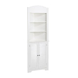 RiverRidge Ellsworth Collection Tall Corner Cabinet, White RiverRidge