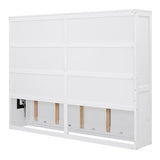 Harper & Bright Designs Queen Size Murphy Bed, Wall Bed, No Box Spring Needed, White Harper & Bright Designs