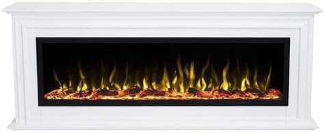 Touchstone Sideline Elite 60" Smart Alexa/WiFi Enabled Electric Fireplace with Surround Mantel - 1,500W Heater Touchstone