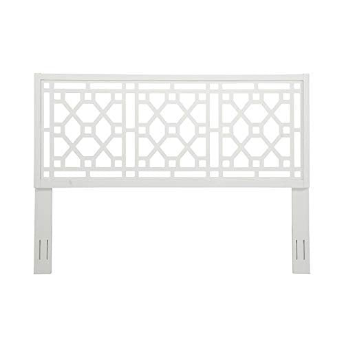 Comfort Pointe Chippendale White Wooden Headboard - King Size Comfort Pointe
