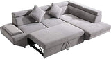Sofa Bed Sectional Sofa Futon Sofa Bed Sleeper Sofa for Living Room Furniture Set Modern Sofa Set Corner Sofa Upholstered Contemporary Fabric FDW