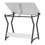 SD STUDIO DESIGNS Hourglass Craft Drafting Table, Charcoal/White SD STUDIO DESIGNS