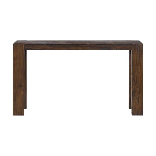 Alaterre Furniture Classic Solid Wood Console Table - 56 Inch Modern Farmhouse Entryway Table - Easy Assembly Living Room Furniture for Behind The Couch, Entryway, or Hallway (Brown) Alaterre Furniture