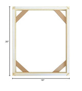 Sunwes Stretcher Wooden Bars for Canvas, Poster and Artwork Framing, 1.25-inch Bars Frame Kit for Gallery Wrap Oil Painting, Easy to Assemble, Ideal for DIY Framing Wall Art, Print Projects 16x20in Sunwes