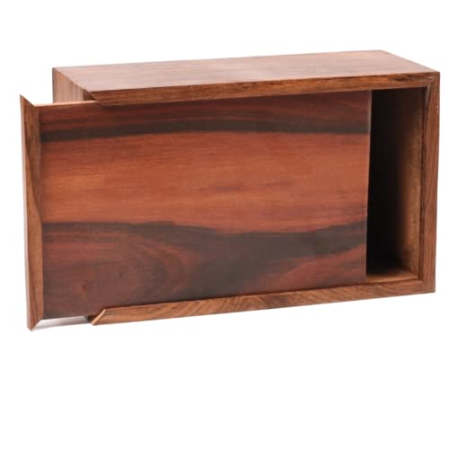 Tamanna Crafts Handmade Wooden Cremation Urn Box for Human Ashes /Pet Ashes /Burial Urn Box Rosewood,Pinewood,Beechwood Urn Box (Rosewood, Medium - WoodArtSupply