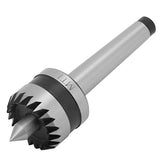 MT1 Wood Turning Tool,Heavy Duty Bearing Tailstock Wood Metal Lathe Live Center,Multitooth Wood Lathe Drive Center Spring Point(A) Jectse