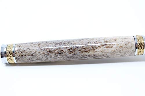 Texas Deer Antler Pen Blanks (2-PACK) Pen Blanks for Woodturning - Easy to Drill & Pro Quality for use on Lathes Deer Valley Dog Chews Deer Antlers