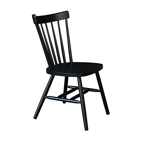 International Concepts Copenhagen Chair with Plain Legs, Black IC International Concepts