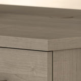Bush Home Somerset 72W Office Desk with Drawers and Hutch in Ash Gray Bush Home