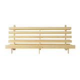 MUSEHOMEINC Wooden Futon Frame Space-Saving Modern Futon Frame Full Size 2 in 1 Design Bed Frame Convert Chair,Sofa,Bed Perfect for Modern Living Spaces (Full) MUSEHOMEINC