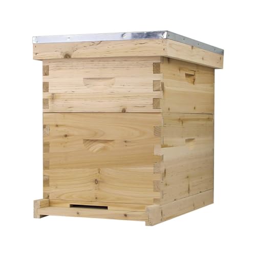 Starter Bee Hive with Frames & Wax Coated Foundations (NU8-1D1M) NuBee Hive