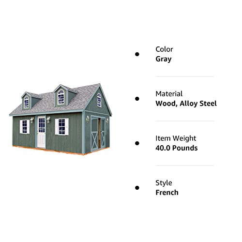 Arlington 12 ft. x 20 ft. Wood Storage Shed Kit ARLINGTON