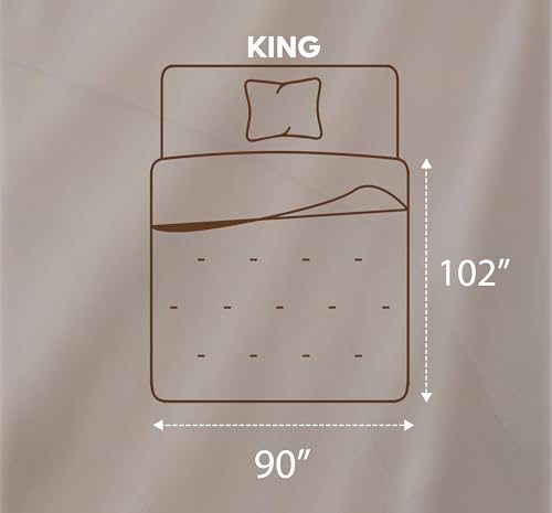 Utopia Bedding Comforters King Size, All Season Duvet Insert, Down Alternative King Comforter with Corner Tabs, Machine Washable Bed Comforter 90 x 102 Inches (White) Utopia Bedding