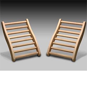 Dynamic Canadian Hemlock Sauna Backrest 2-pack - WoodArtSupply