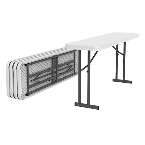 Lifetime Products 580176 Folding Conference Table (5 Pack), 6', White - WoodArtSupply