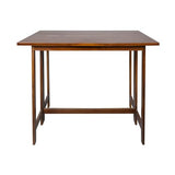Solid Wood Flip-Top Folding Console to Dining Convertible Table Casual Home