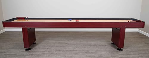 Hathaway Challenger Shuffleboard, Dark Cherry, 9-Feet - WoodArtSupply