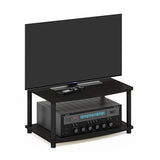 Furinno Turn-N-Tube Multipurpose 2-Tier Printer Stand Display/Elevated TV Stand, Espresso/Black Furinno