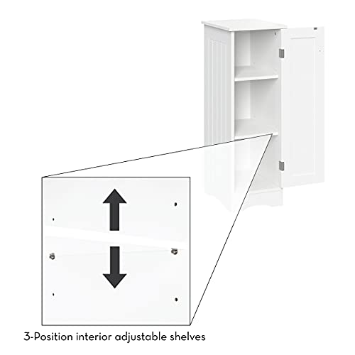 RiverRidge Ashland Slim Cabinet, White - WoodArtSupply