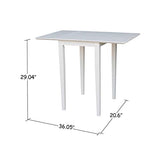 International Concepts Small Dropleaf Dining Table, White IC International Concepts